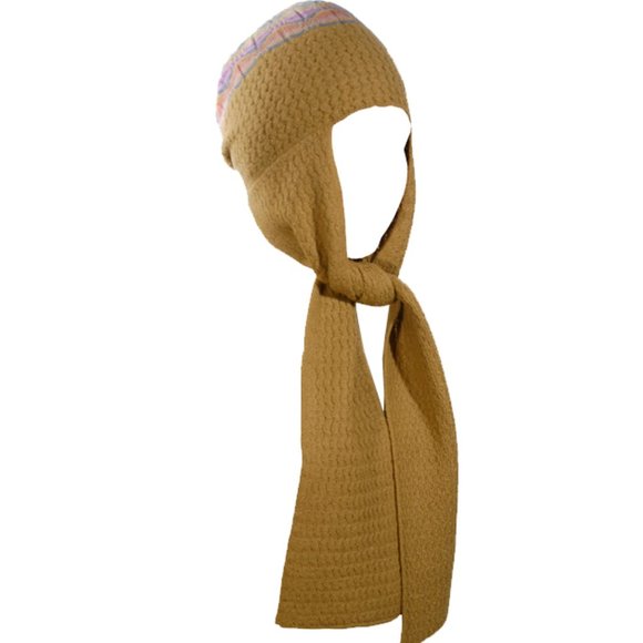 Multicolor Hat with Scarf. Made in Peru - Picture 1 of 7